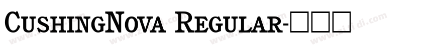 CushingNova Regular字体转换